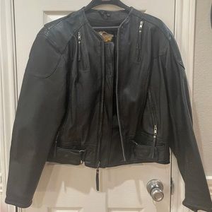 Harley-Davidson LARGE leather Jacket Perforated Harley-Davidson-worn 1 Time